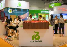 The Rijk Zwaan pavilion. Rijk Zwaan is a Dutch family-owned vegetable breeding company.